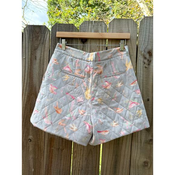 Jill Stuart Collection Quilted Bird Shorts - Picture 6 of 7